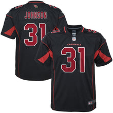 Load image into Gallery viewer, David Johnson #31 Arizona Cardinals Youth Black Color Rush Game Jersey