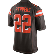 Load image into Gallery viewer, Jabrill Peppers #22 Cleveland Browns Youth Brown Game Jersey