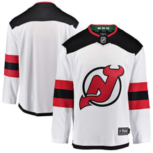 Load image into Gallery viewer, Fanatics Branded New Jersey Devils White Breakaway Away Jersey