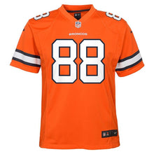 Load image into Gallery viewer, Demaryius Thomas #88 Denver Broncos Youth Orange Color Rush Game Jersey