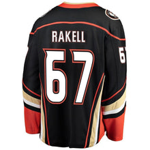 Load image into Gallery viewer, Fanatics Branded Rickard Rakell Anaheim Ducks Black Breakaway Player Jersey