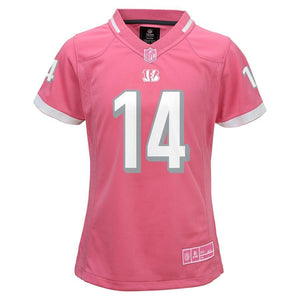 Andy Dalton #14 Cincinnati Bengals Youth Girls Pink Bubble Gum Jersey