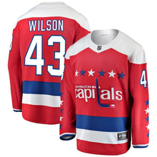 Load image into Gallery viewer, Fanatics Branded Tom Wilson Washington Capitals Red Alternate Breakaway Player Jersey