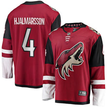 Load image into Gallery viewer, Fanatics Branded Niklas Hjalmarsson Arizona Coyotes Garnet Breakaway Player Jersey