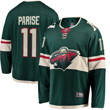 Load image into Gallery viewer, Fanatics Branded Zach Parise Minnesota Wild Green Breakaway Player Jersey