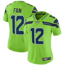 Load image into Gallery viewer, 12s Seattle Seahawks Women&#39;s Neon Green Vapor Untouchable Color Rush Limited