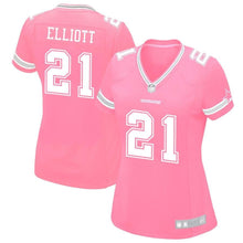 Load image into Gallery viewer, Ezekiel Elliott #21 Dallas Cowboys Women's Pink Game Jersey