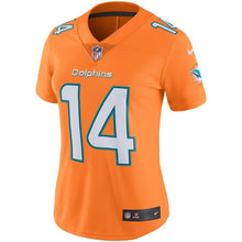 Load image into Gallery viewer, Jarvis Landry #14 Miami Dolphins Women's Orange Color Rush Limited Jersey