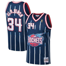 Load image into Gallery viewer, Hakeem Olajuwon #34 Houston Rockets White 1996-97 Hardwood Classics Mens Swingman Jersey