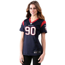 Load image into Gallery viewer, Jadeveon Clowney #90 Houston Texans Women's Navy Blue Game Jersey