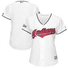 Load image into Gallery viewer, Cleveland Indians Women's White 2017 Postseason Cool Base Team Jersey