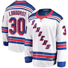 Load image into Gallery viewer, Fanatics Branded Henrik Lundqvist New York Rangers White Breakaway Player Jersey