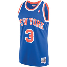 Load image into Gallery viewer, John Starks #3 New York Knicks Blue 1991-92 Hardwood Classics Mens Swingman Jersey