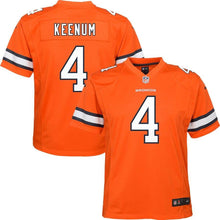 Load image into Gallery viewer, Case Keenum #4 Denver Broncos Youth Orange Color Rush Player Game Jersey