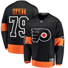 Load image into Gallery viewer, Fanatics Branded Carter Hart Philadelphia Flyers Black Alternate Breakaway Player Jersey