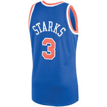 Load image into Gallery viewer, John Starks #3 New York Knicks Blue 1991-92 Hardwood Classics Mens Swingman Jersey