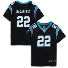 Load image into Gallery viewer, Christian McCaffrey #22 Carolina Panthers Girls Youth Black Game Jersey