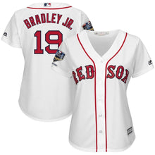 Load image into Gallery viewer, Jackie Bradley Jr. #19 Boston Red Sox Women's White 2018 World Series Champions