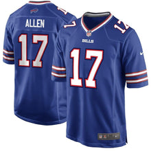 Load image into Gallery viewer, Josh Allen #17 Buffalo Bills Youth Royal Game Jersey