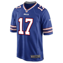 Load image into Gallery viewer, Josh Allen #17 Buffalo Bills Youth Royal Game Jersey