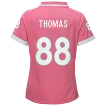 Load image into Gallery viewer, Demaryius Thomas #88 Denver Broncos Girls Youth Pink Bubble Gum Jersey