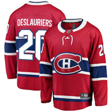Load image into Gallery viewer, Fanatics Branded Nicolas Deslauriers Montreal Canadiens Red Breakaway Player Jersey