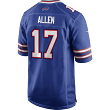 Load image into Gallery viewer, Josh Allen #17 Buffalo Bills Youth Royal Game Jersey