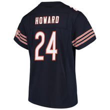 Load image into Gallery viewer, Jordan Howard #24 Chicago Bears Girls Youth Navy Game Jersey