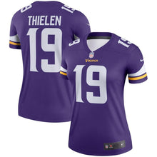 Load image into Gallery viewer, Adam Thielen #19 Minnesota Vikings Women&#39;s Purple Legend Jersey