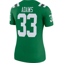 Load image into Gallery viewer, Jamal Adams #33 New York Jets Women's Green Color Rush Legend Jersey