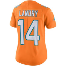 Load image into Gallery viewer, Jarvis Landry #14 Miami Dolphins Women's Orange Color Rush Limited Jersey