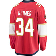 Load image into Gallery viewer, Fanatics Branded James Reimer Florida Panthers Red Breakaway Jersey