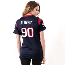 Load image into Gallery viewer, Jadeveon Clowney #90 Houston Texans Women's Navy Blue Game Jersey