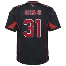 Load image into Gallery viewer, David Johnson #31 Arizona Cardinals Youth Black Color Rush Game Jersey