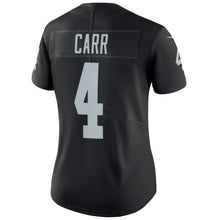 Load image into Gallery viewer, Derek Carr #4 Oakland Raiders Women's Black Vapor Untouchable Limited Player Jersey