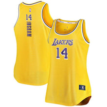 Load image into Gallery viewer, Brandon Ingram #14 Los Angeles Lakers Women's Gold Fast Break Tank Jersey