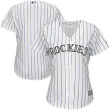 Load image into Gallery viewer, Colorado Rockies Women's White/Purple Home Cool Base Team Jersey