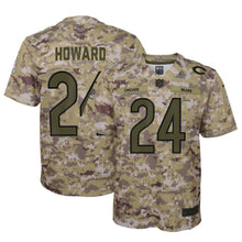 Load image into Gallery viewer, Jordan Howard #24 Chicago Bears Youth Camo Salute to Service Game Jersey