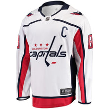 Load image into Gallery viewer, Fanatics Branded Alexander Ovechkin Washington Capitals White Breakaway Player Jersey
