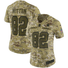 Load image into Gallery viewer, Jason Witten #82 Dallas Cowboys Women's Camo Salute to Service Limited Jersey