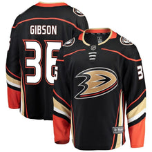 Load image into Gallery viewer, Fanatics Branded John Gibson Anaheim Ducks Black Breakaway Player Jersey