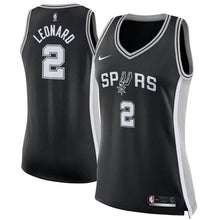 Load image into Gallery viewer, Kawhi Leonard #2 San Antonio Spurs Women's Black Swingman Jersey - Icon Edition