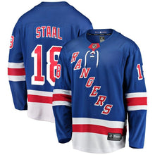 Load image into Gallery viewer, Fanatics Branded Marc Staal New York Rangers Blue Home Breakaway Player Jersey
