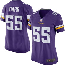 Load image into Gallery viewer, Anthony Barr #55 Minnesota Vikings Women&#39;s Purple Game Jersey