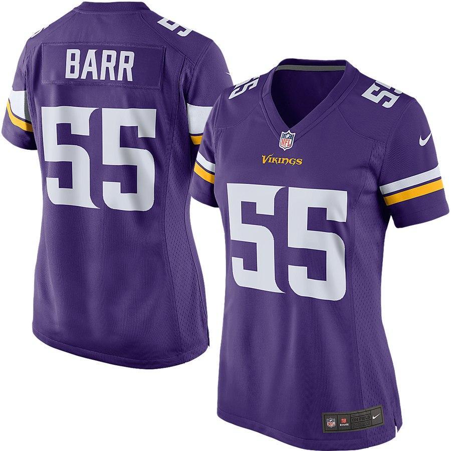 Anthony Barr #55 Minnesota Vikings Women's Purple Game Jersey