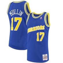 Load image into Gallery viewer, Chris Mullin #17 Golden State Warriors Royal 1993-94 Hardwood Classics Mens Swingman Jersey