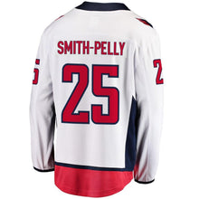 Load image into Gallery viewer, Fanatics Branded Devante Smith-Pelly Washington Capitals White 2018 Stanley Cup Champions Away Breakaway Player Jersey
