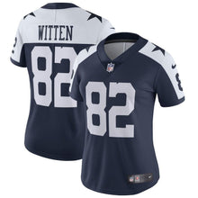 Load image into Gallery viewer, Jason Witten #82 Dallas Cowboys Women's Navy Alternate Vapor Untouchable