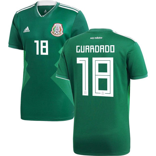 Andres Guardado #10 Mexico National Team Youth Green 2018 Home Replica Jersey