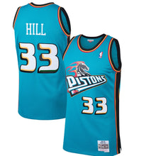 Load image into Gallery viewer, Grant Hill #33 Detroit Pistons 1998-99 Hardwood Classics Mens Swingman Jersey